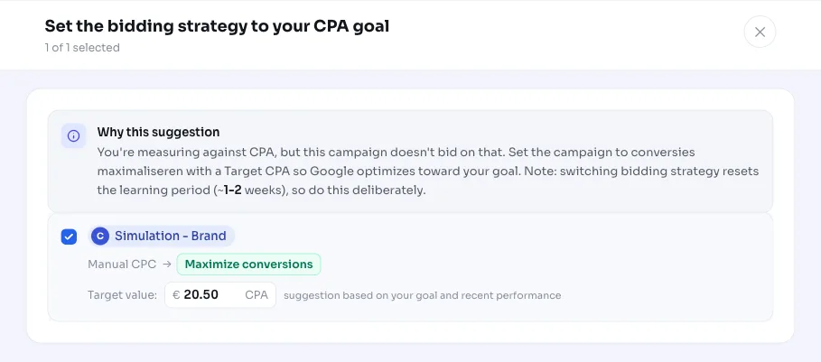 Usklađivanje strategije licitiranja u Google Ads-u sa tvojim ciljem performansi