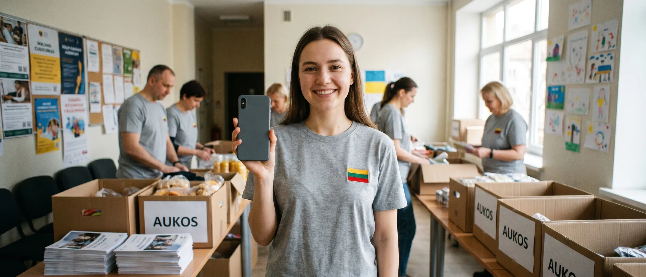 Savanorė dirbanti pelno nesiekiančioje organizacijoje naudoja Google Ad Grants programą mažoje bendruomenės biure