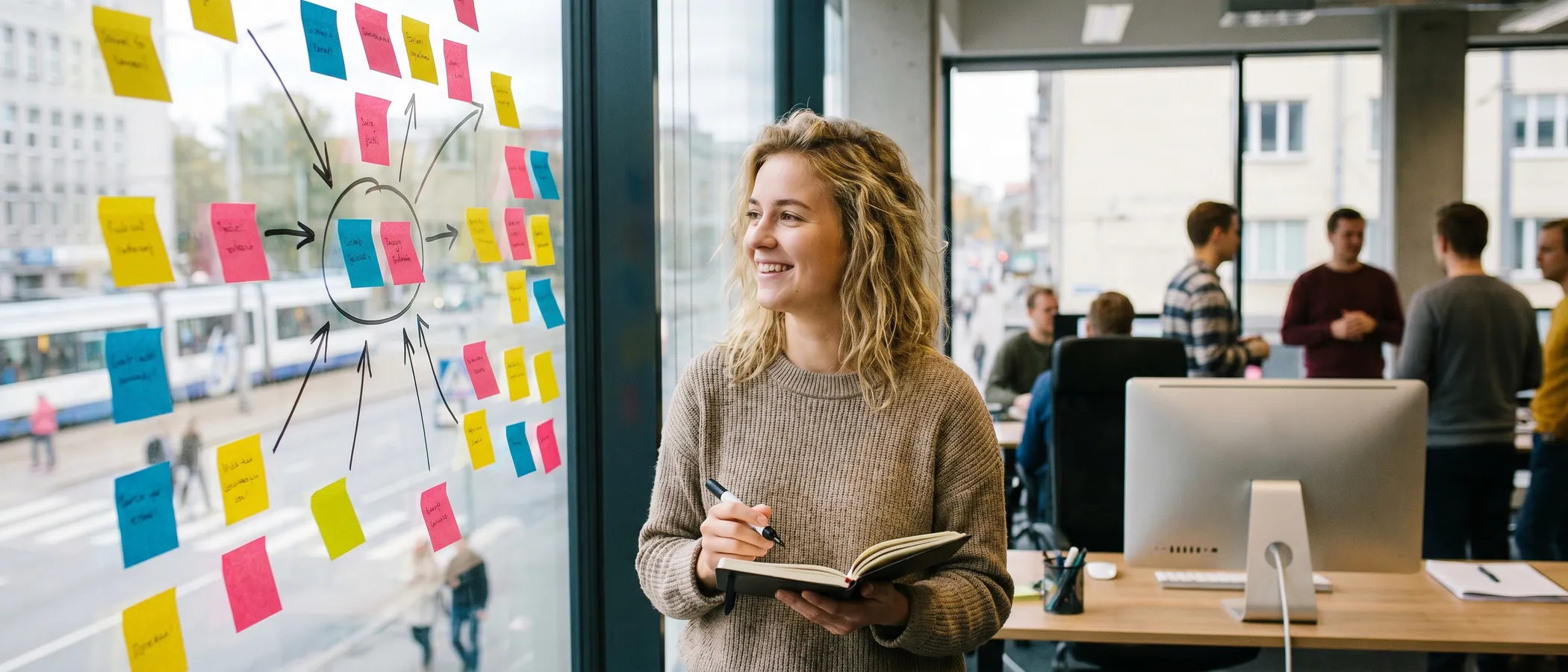 Inimene seadistab Google Adsi kampaaniat korralikul töölaual sülearvutis