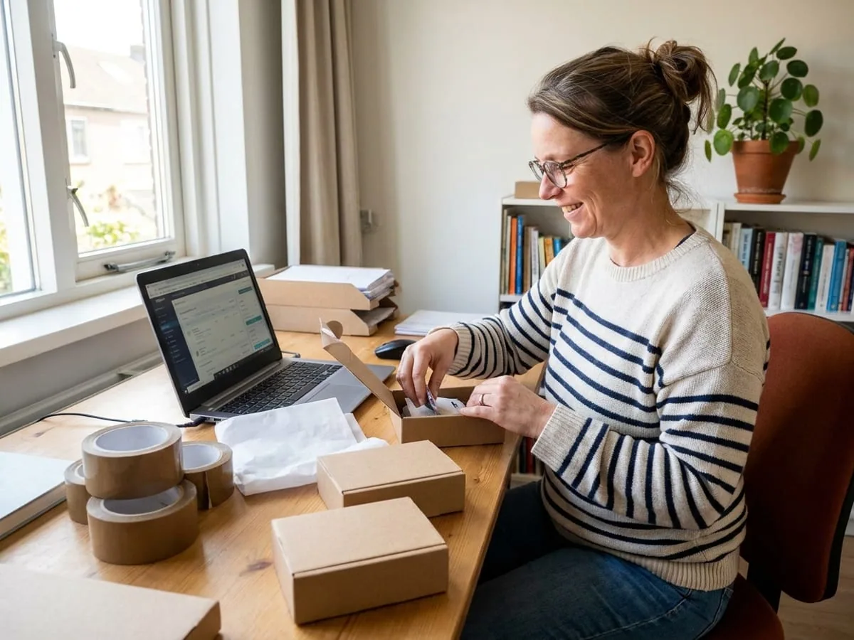 An entrepreneur at work